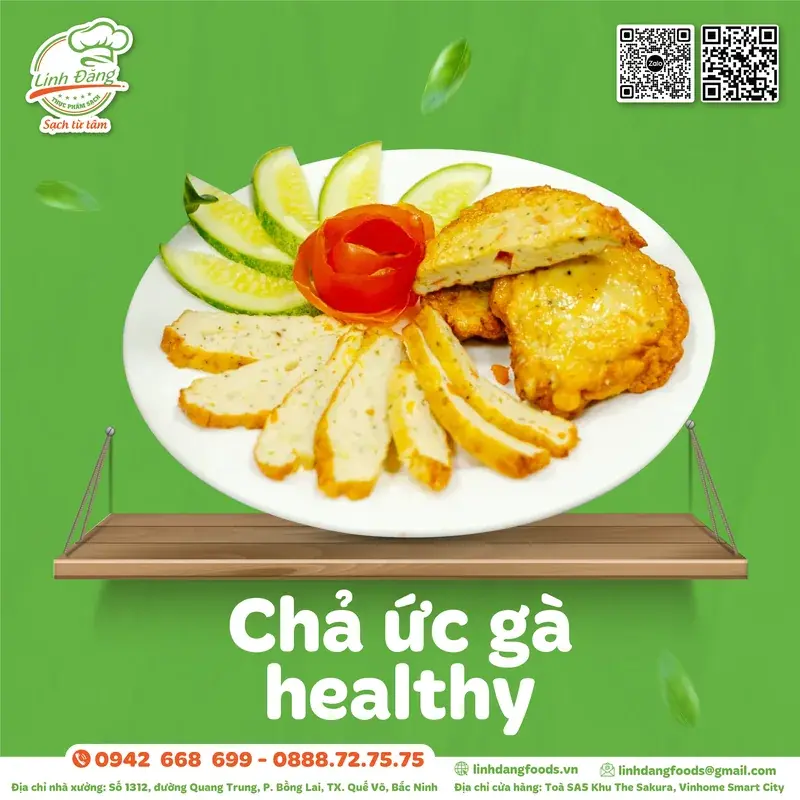 Chả ức gà healthy